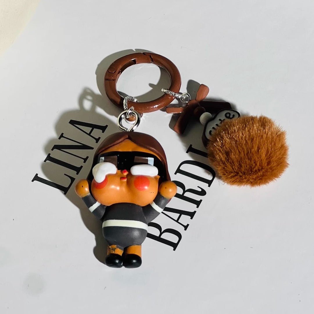 Crybaby Fan-made Keyring with fur ball - GiglBox