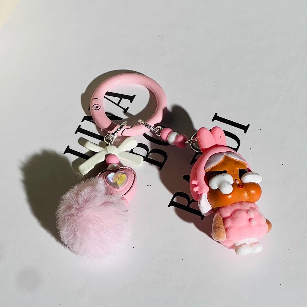 Crybaby Fan-made Keyring with fur ball - GiglBox