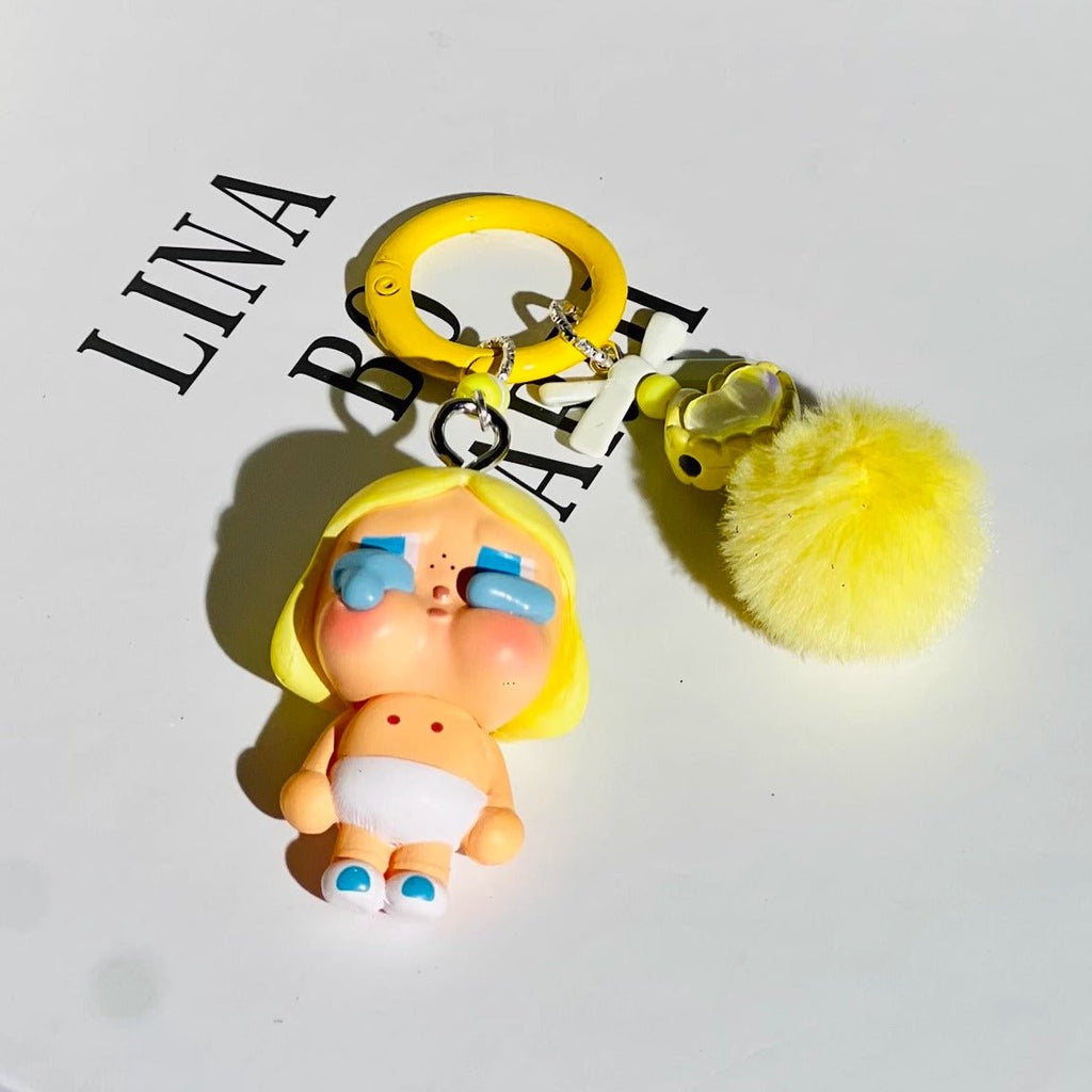 Crybaby Fan-made Keyring with fur ball - GiglBox