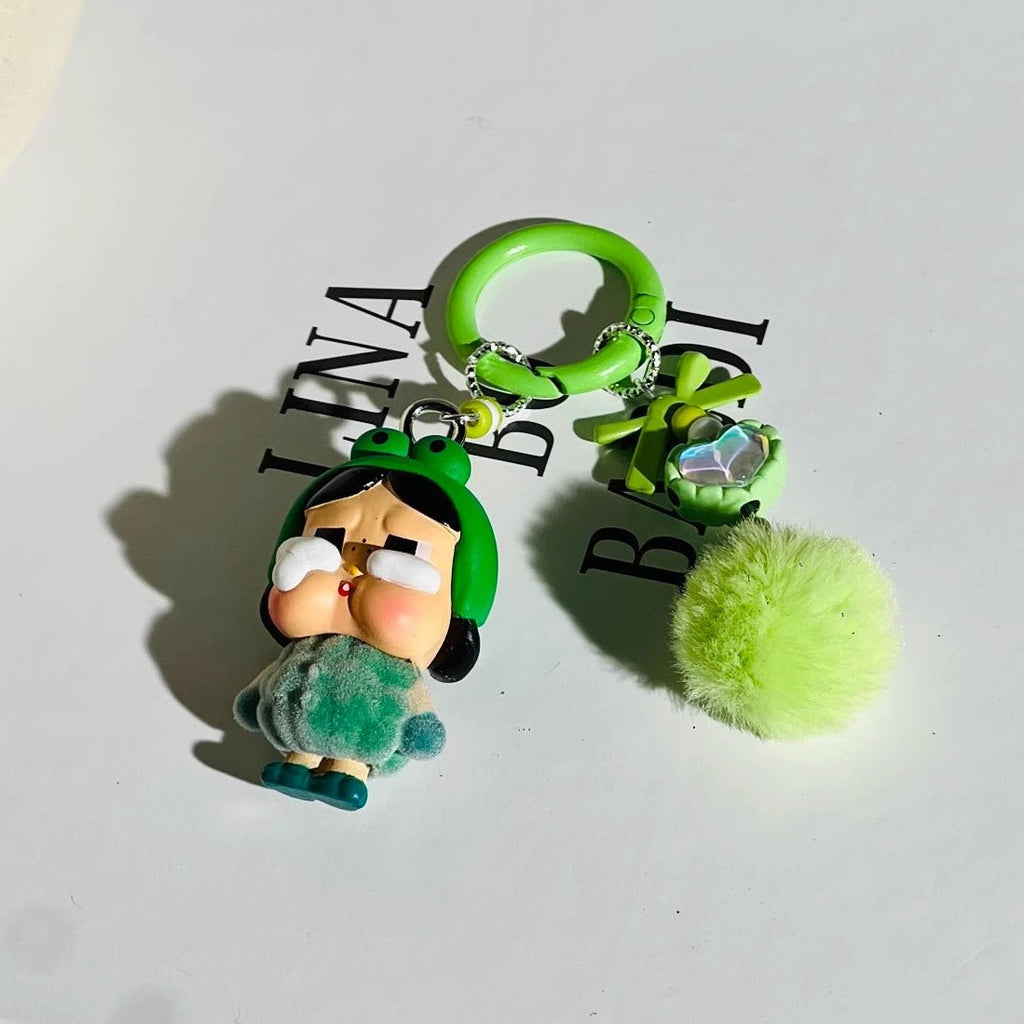 Crybaby Fan-made Keyring with fur ball - GiglBox