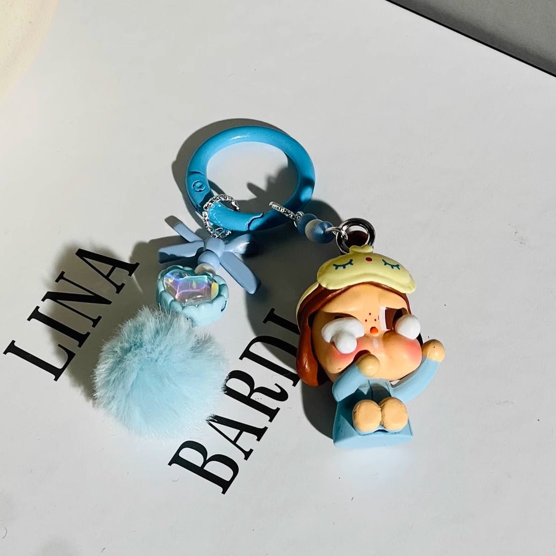Crybaby Fan-made Keyring with fur ball - GiglBox
