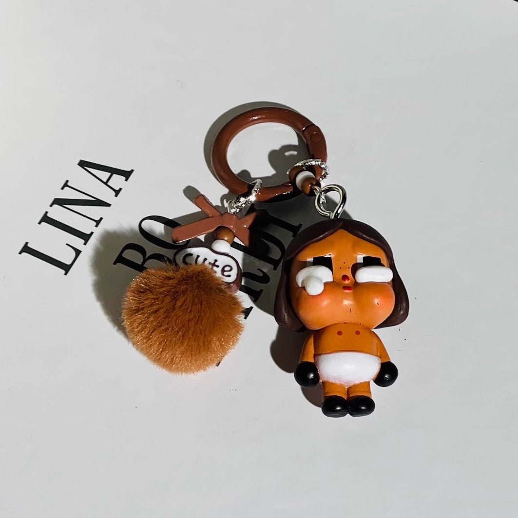 Crybaby Fan-made Keyring with fur ball - GiglBox