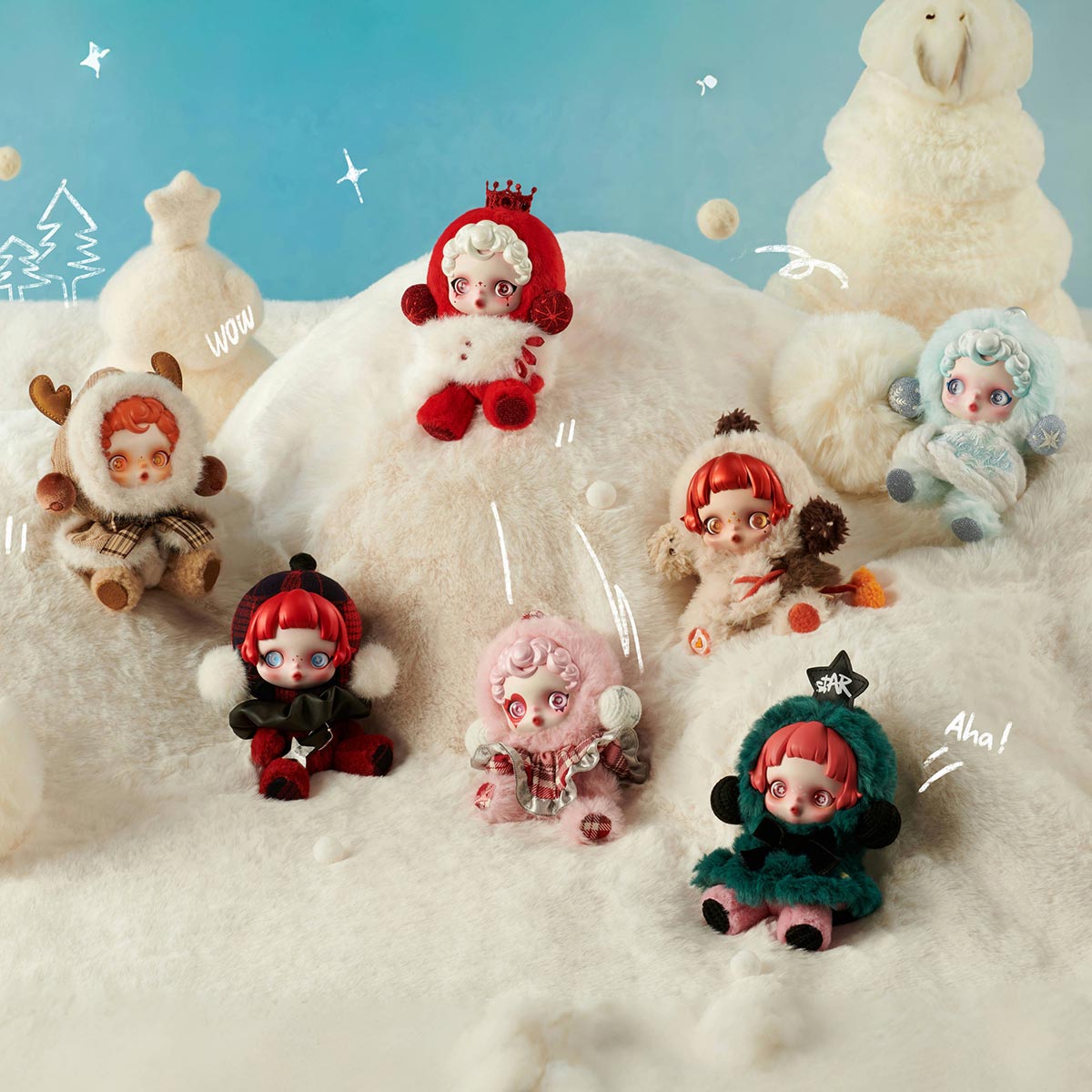SKULLPANDA Winter Symphony Series Plush - POP MART - GiglBox