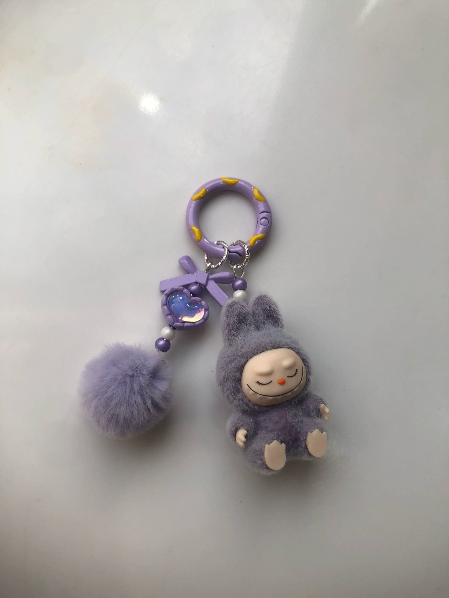 THE MONSTERS (Labubu) DIY Keyring with Fur Ball - GiglBox