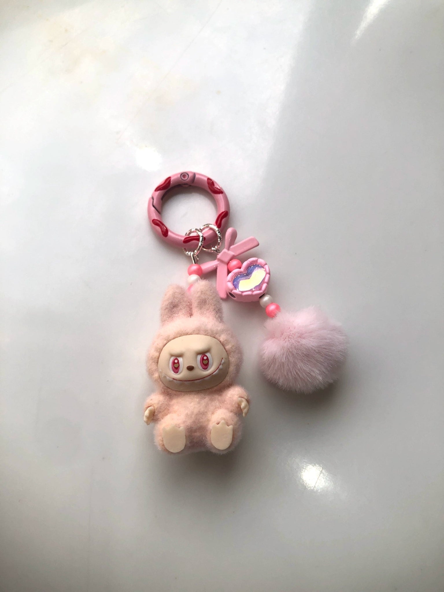 THE MONSTERS (Labubu) DIY Keyring with Fur Ball - GiglBox